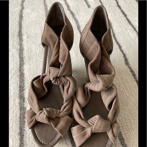 Saks Fifth Avenue suede wedge